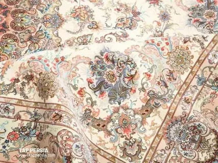 تصویر 4 از فرش ابریشمی تبریز در تنوع مختلف طرح